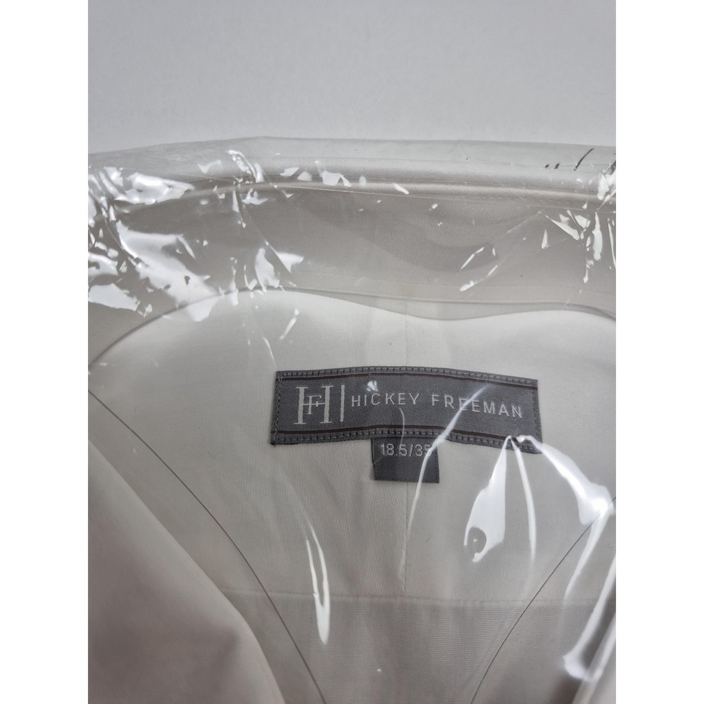 Hickey Freeman Evening Dress Shirt Mens 18.5 34/35 White French Cuff Tuxedo - Picture 3 of 8